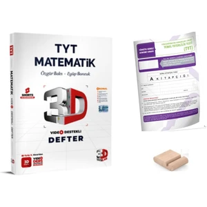 3D Tyt Matematik Video Destekli Defter - Yks 2026 + Telefon Tutucu + Tyt Deneme