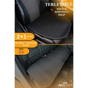 Meka Part Terletmez Koltuk Koruyucu Kılıf 3 Parça Serme Universal