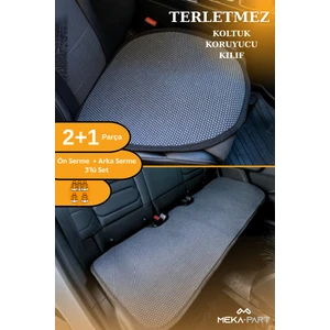 Meka Part Terletmez Koltuk Koruyucu Kılıf 3 Parça Serme Universal
