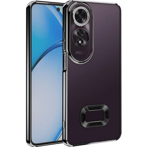 Oppo A60 Kılıf Kamera Korumalı Logo Gösteren Şeffaf Kapak