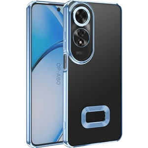Oppo A60 Kılıf Kamera Korumalı Logo Gösteren Şeffaf Kapak