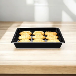 Emaye Fırın Tepsisi Kare Siyah 42X38