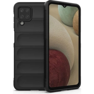 Samsung Galaxy A12 Kılıf Elde Tutma Kolaylıkla Kaydırmaz Kenar Line Dizayn Optietnik Kapak