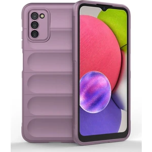 Samsung Galaxy A03S Kılıf Elde Tutma Kolaylıkla Kaydırmaz Kenar Line Dizayn Optietnik Kapak