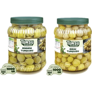 Turşu Durağı Çağla Badem Turşusu 1 KG - Erik Turşusu 1 KG