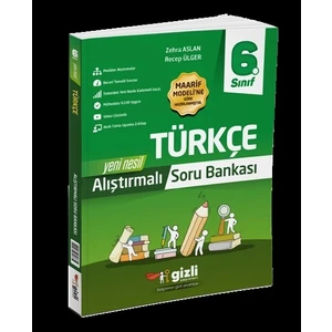 Gizli Yayınları 6. Sınıf Türkçe Alıştırmalı Soru Bankası Yeni