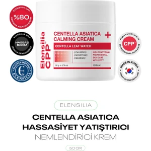 Yatıştırıcı, Onarıcı ve Canlandırıcı %80 Cica Krem Elensilia Cpp 80 Centella Formula Cream