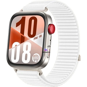 Huawei Watch Fit 4 / Fit 4 Pro / Fit 3 Uyumlu Ince Hasır Örgü Cırtlı Kumaş Kordon Kayış