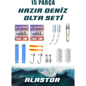15 Parça Hazır Set Olta Malzemeleri Olta Seti Balıkçılık Malzemeleri Deniz Olta Seti Deniz Olta