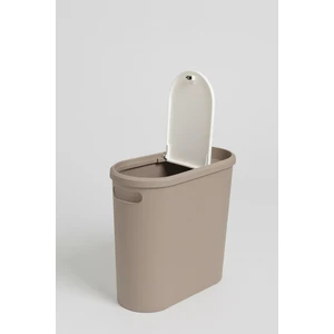 10 Litre Modern Tasarım Çöp Kovası – Banyo, Ofis, Mutfak Için Hijyenik & Pratik Atık Kutusu, Kahve Gövde