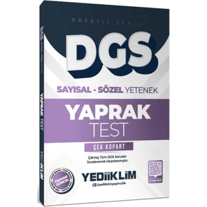 Yediiklim 2026 Dgs Prestij Serisi Sayısal Sözel Yetenek Çek Kopart Yaprak Test