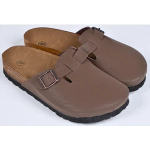 Mantar Tabanlı Kahverengi Boston Birkens Günlük Sabo 59463 Günlük Terlik