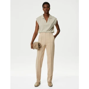 Marks & Spencer Straight Leg Örme Pantolon