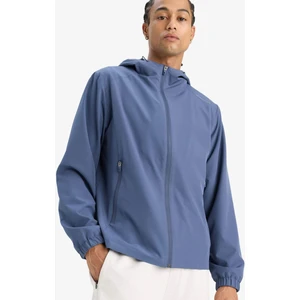 Su İtici Regular Fit Kapüşonlu Fermuarlı Yağmurluk E9218AX25AU