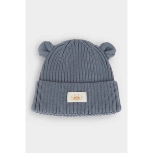 Erkek Bebek Dokuma Etiketli Kulaklı Triko Bere C8595A525WN