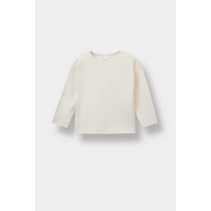 Kız Bebek Bisiklet Yaka Uzun Kollu Tişört E8355A525AU