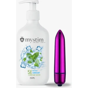 250 ml  Nane Aromalı Jel ve Mini Vibratör Seti – Ferahlatıcı His ve Kompakt Tasarım