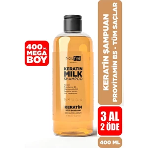 Keratin Sütü & Provitamin B5 Şampuanı - Tuzsuz & Sülfatsız Keratin Yükleme Şampuanı 400 ml