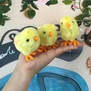 Brother Toys Tüylü Civciv Kurmalı Zıp Zıp Zıplayan Yürüyen Oyuncak Peluş 1 Adet