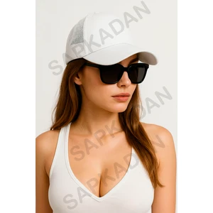 Ayarlanabilir Beyaz Fileli Spor Basic Şapka