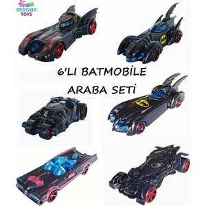 Brother Toys 6'lı Batmobile Oyuncak Demir Araba Seti 8 Cm. Batman