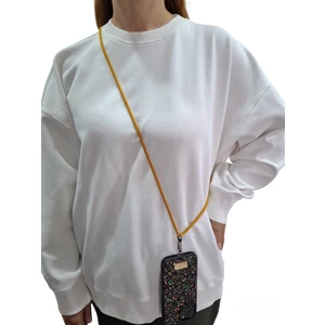 Tüm Kılıflara Uyumlu Çapraz Kullanıma Uygun Yükseklik Ayarlı Düz Renk Boyun Ipi Telefon Askısı 65CM