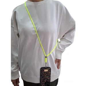 Tüm Kılıflara Uyumlu Çapraz Kullanıma Uygun Yükseklik Ayarlı Düz Renk Boyun Ipi Telefon Askısı 65CM