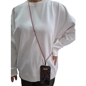 Tüm Kılıflara Uyumlu Çapraz Kullanıma Uygun Yükseklik Ayarlı Düz Renk Boyun Ipi Telefon Askısı 65CM