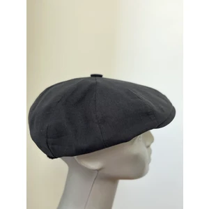 Erkek   Keten Newsboy Kasket Şapka – Lastikli ve Desenli Astarlı Model