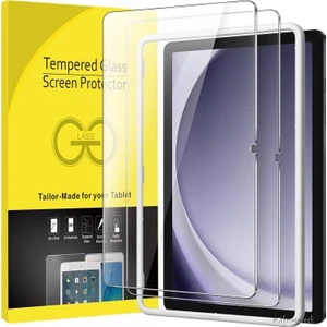 Samsung Galaxy Tab A9 Plus 11 Inç Uygulama Aparatlı Tam Kapatan Temperli Ekran Koruyucu Kırılmaz Cam