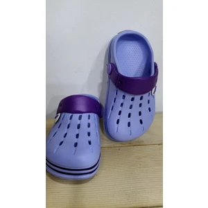 Yeni Sezon Cross Model Rahat Taban Çocuk Lila Renkli Terlik