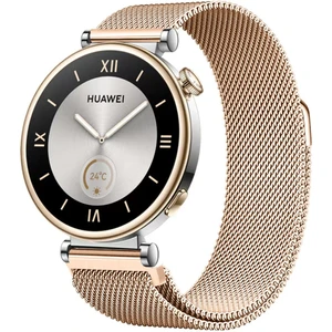 Watch Gt5 Pro 42MM / Gt5 41MM / Gt4 41MM Uyumlu 18 mm Metal Milanese Hasır Kordon – Paslanmaz Çelik, Mıknatıslı Ayarlanabilir Kayış