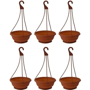 SY-5735 Askılı Aranjman Balkon Saksı No 0 Kahverengi 6 Adet