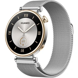 Watch Gt5 Pro 42MM / Gt5 41MM / Gt4 41MM Uyumlu 18 mm Metal Milanese Hasır Kordon – Paslanmaz Çelik, Mıknatıslı Ayarlanabilir Kayış