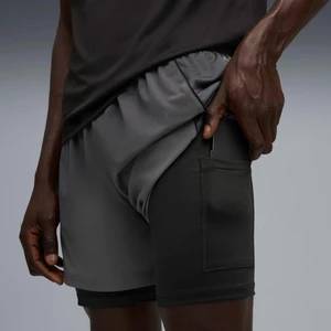 Run Velocity 2in1 Erkek Gri Koşu Şortu.44