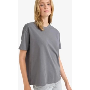 Regular Fit Bisiklet Yaka Basic Düz Premium Kısa Kollu Tişört F7105AX25AU
