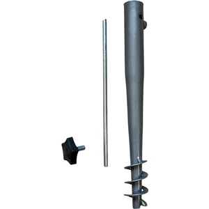 Tok Pazar Burgulu Metal Sıkma Aparatlı Plaj Şemsiye Kazığı 32 cm