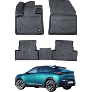 Peugeot 3008 Hybrıd 2024+ Uyumlu Araca Özel Lüx 4d Paspas