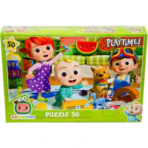 Laço Kids Cocomelon 50 Parça Puzzle Playtime, Çocuklar Için Yapboz