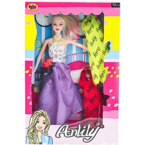Oydaş Oyuncak Anlily Fashion Style Tarz Bebek 2 Yedek Elbiseli