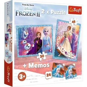 Puzzle Frozen 2 A Mysterious Land 2 In 1 Puzzle (30+48 Parça)