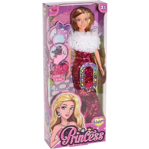 Kutulu Renk Değiştiren Pullu Kıyafetli Princess Bebek 29 Cm.