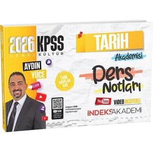 Indeks Akademi 2026 KPSS Tarih Akademisi Video Ders Notları - Aydın Yüce