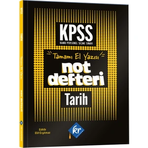 Kr Akademi Yayınları 2026 Önlisans- Lise KPSS Tarih Konu Anlatımlı Not Defteri