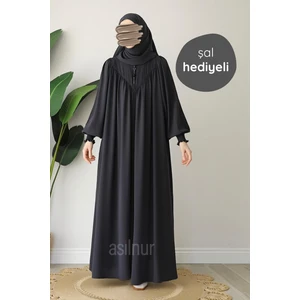 Elif Ferace Şal Hediyeli Takım Füme