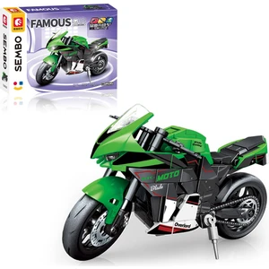 Sembo Block Kawasaki ZX-10R Motosiklet Yapı Bloğu Seti 238 Parça