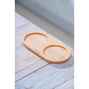 Bambu Iki Bölmeli Sunumluk - 19.5 cm