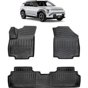 Kia EV3 2024 ve Sonrası  3D Havuzlu Paspas Siyah