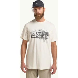 Jack Wolfskin BRAND T M Ekru Erkek Kısa Kol T-Shirt
