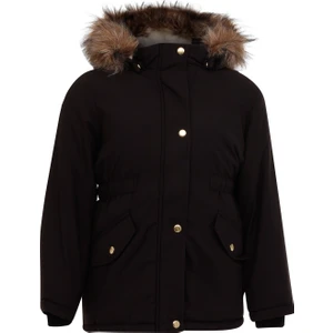 Name It NMFMARLIN PARKA JACKET Siyah Kız Çocuk Kaban